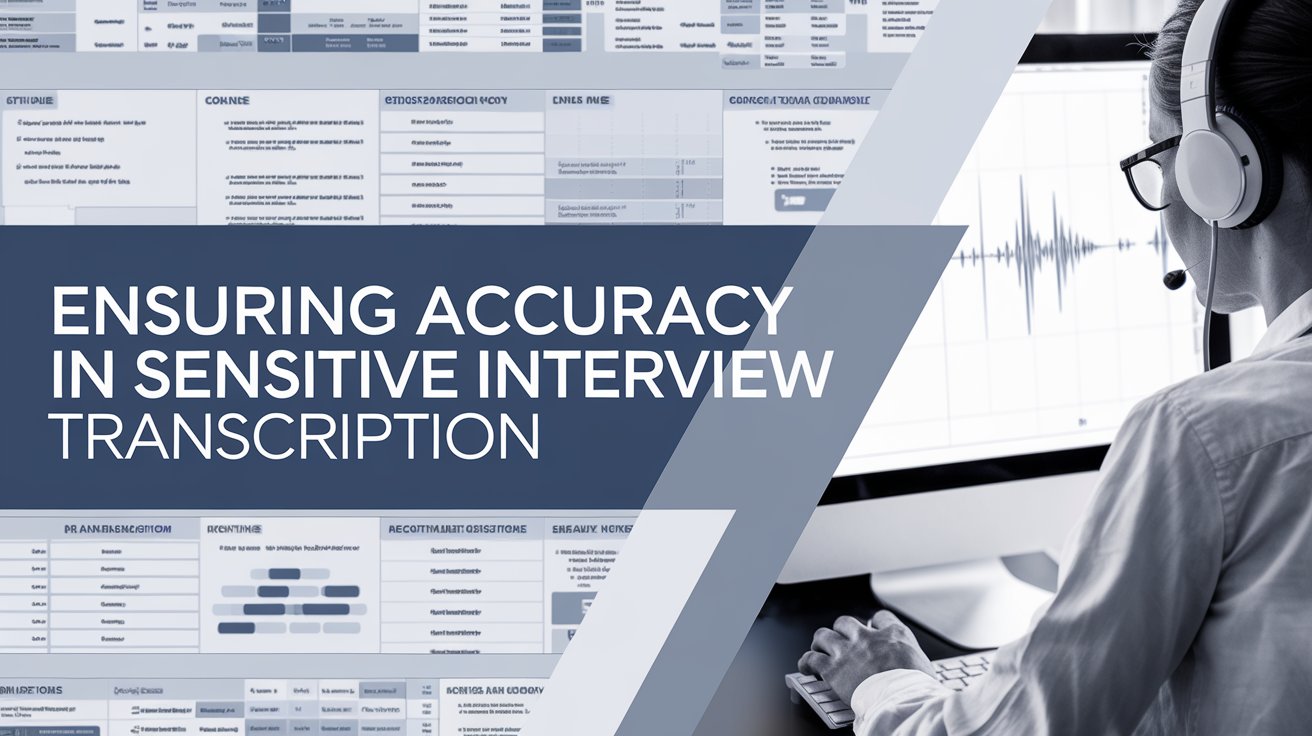 How Do Institutions Ensure Accuracy In Transcribing Sensitive Interviews